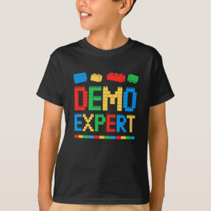 T-shirt Démo Expert Master Builder Bâtiment Bâtiment Bu