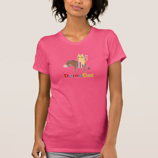 T-shirt DemoCat (solides totaux politiques Democratic)