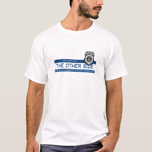 T-shirt Démocrate votant pour l'application de la loi (Devant)