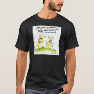 T-shirt Démocrates du chien jaune amusant