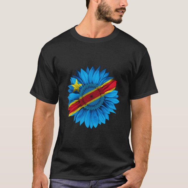 T-shirt Democratic Republic Of The Congo Flag Congolese (Devant)
