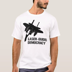T-shirt Démocratie/paix à guidage laser par la puissance