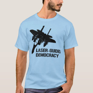 T-shirt Démocratie/paix à guidage laser par la puissance