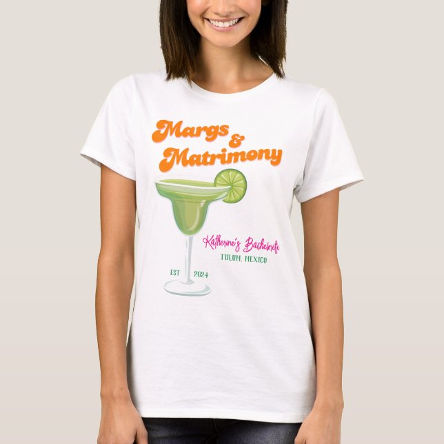 T-shirt Demoiselle d'honneur Margs and Matrimony enterreme (Devant)