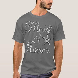 T-shirt Demoiselle d'Honneur Mariage de plage Starfish