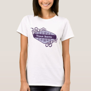 T-shirt Demoiselle d'honneur tropicale de plage de fleur