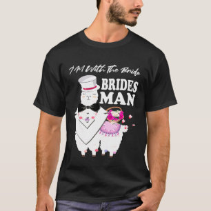 T-shirt Demoiselle Lama Cortège Nuptial Mariée