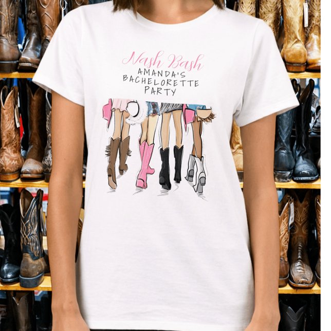 T-shirt Demoiselles d'honneur de Nash Bash tenue de Bachel (Créateur téléchargé)