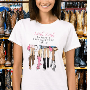 T-shirt Demoiselles d'honneur de Nash Bash tenue de bachel