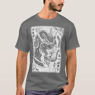 T-shirt Démon Japonais Oni Masque Bushido Masque Sam