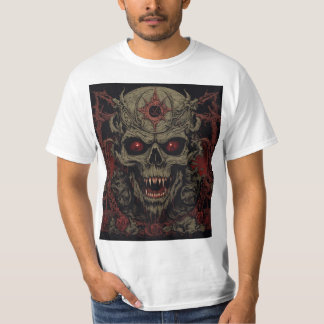 T-shirt Demonic Skull Horror Art – Death Metal Gothic