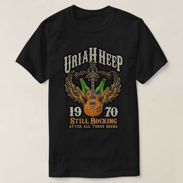 T-shirt Démons et sorciers Uriah Rock Band Essential T-Shi (Design devant)