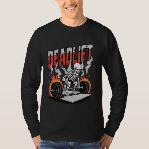 T-shirt Démontage Skull Skeleton Exercice Powerlifting Gym