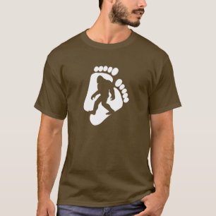 T-shirt d'empreintes de pas de Squatch