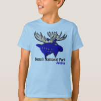 Denali National Park Alaska flag elfe boys tee