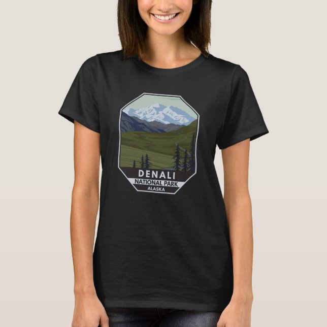T-shirt Denali National Park Road à Denali (Devant)