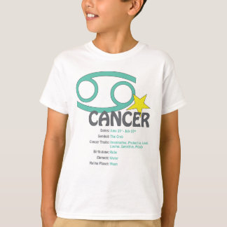 T-shirt d'enfants de traits de Cancer