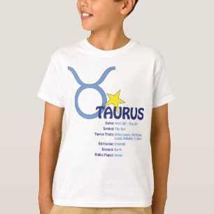 T-shirt d'enfants de traits de Taureau