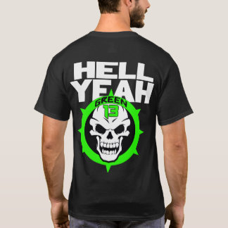 T-shirt D'enfer logo 2 ouais dégrossi (noir)