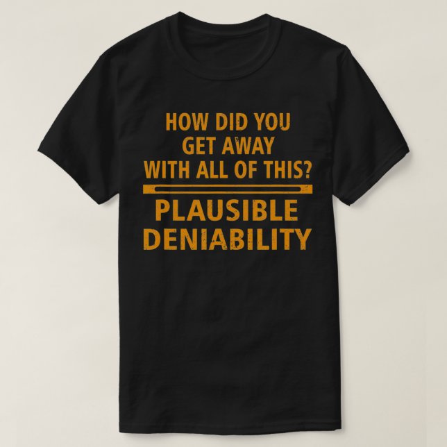 T-shirt Déni plausible (Design devant)