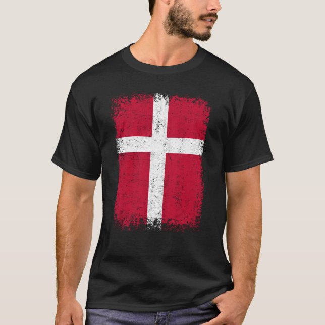 T-shirt Denmark Flag Denmark Love Denmark (Devant)
