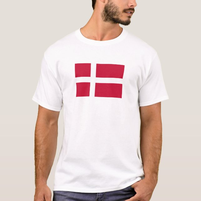 T-shirt Denmark Flag T-Shirt, Patriotic T-Shirts, (Devant)