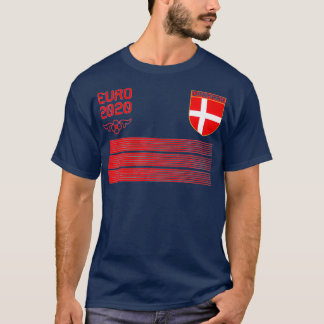T-shirt Denmark Football Jersey 2020 Danmark Soccer