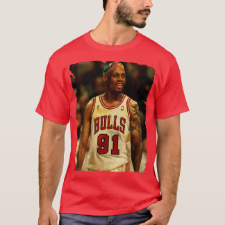 T-shirt Dennis Rodman Conception Vintage Du Basket-Ball 5