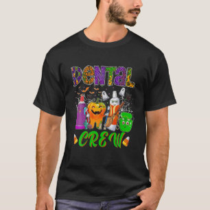 T-shirt Dental Boo Crew Halloween Funny Dentist Assistant