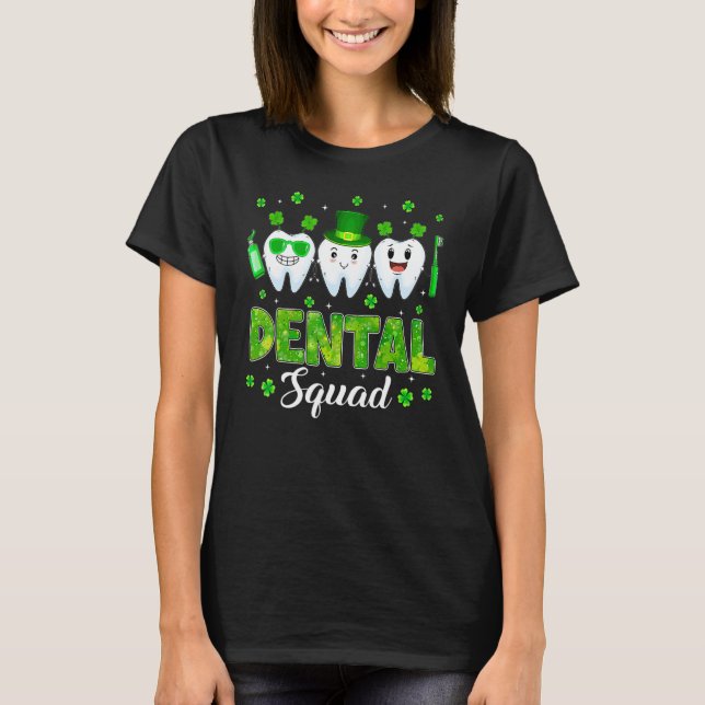T-shirt Dental Squad Leprechaun Teeth St Patricks Day Toot (Devant)