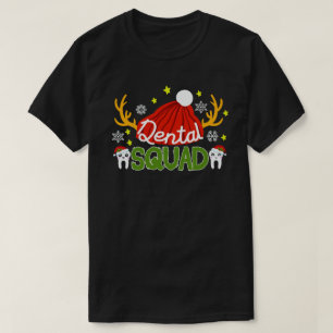 T-shirt Dental Squad Père Noël Dentelle Assistant dentaire