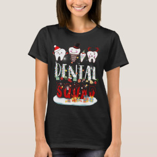 T-shirt Dentist Christmas Dental Squad Amusants