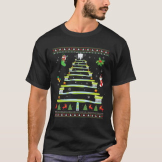 T-shirt Dentist Christmas Tree Toothbrush Oh Dentistree De