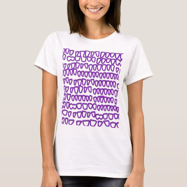 T-shirt Dentiste dentiste dentisterie Orthodontiste violet (Devant)