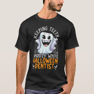 T-shirt Dentiste Halloween Trick Ou Traiter Dentistesse De