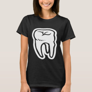 T-shirt Dentiste Retro Moderne Dental Assistant Hygiéniste
