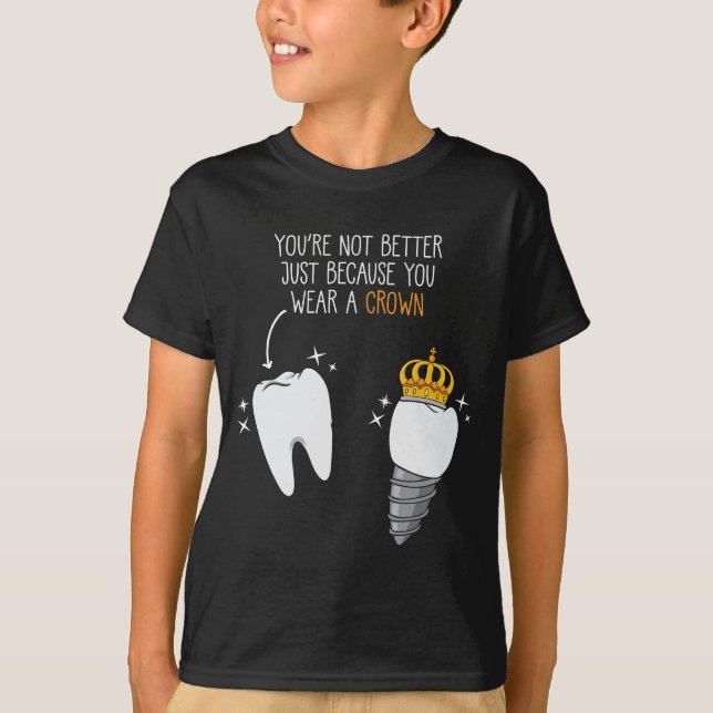 T-shirt Dentistère dentaire Docteur en hygiène dentaire (Devant)