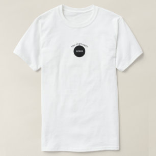 T-Shirt d'entreprise avec texte de logo personnali
