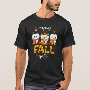 T-shirt Dents de dents Happy Fall Y'all Dental Dentist Mer