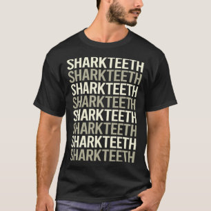 T-shirt Dents de requin en texte blanc