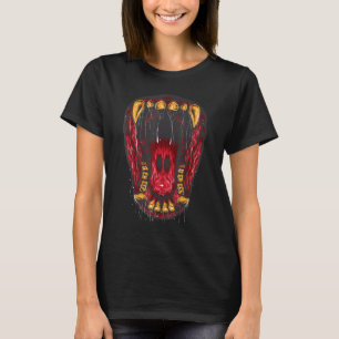 T-shirt Dents de singe crocs de monstre dents d'Halloween