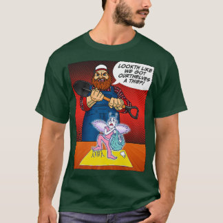 T-shirt Dents Fairy attrapé Rouge Handny Cartoon Comic