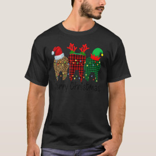 T-shirt Dents Joyeux Noël Drôle Amoureux de la dentition