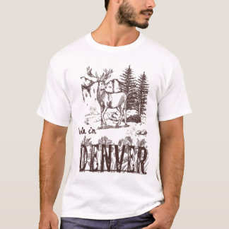 T-shirt Denver Colorado Deer Nature Design