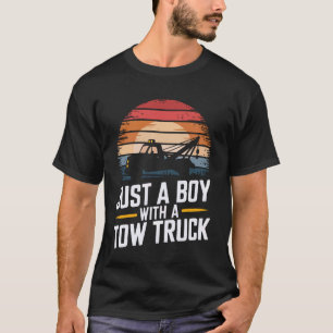 T-shirt Dépanneuse Juste Un Garçon avec Un Camion de Dépan