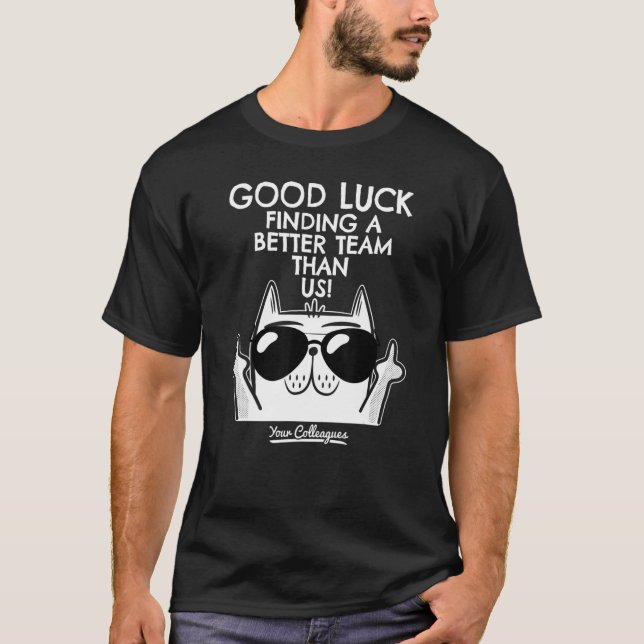 T-shirt Départ Du Cotravailleur Quitter Le Travail Quitter (Devant)