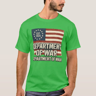 T-shirt Département de la guerre établi 2025 rétabli