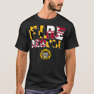 T-shirt Département de Secourt incendie du Maryland Pompi