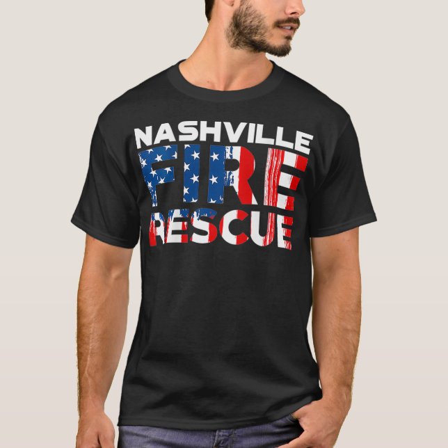 T-shirt Département de Secourt incendie du Tennessee de Na (Devant)