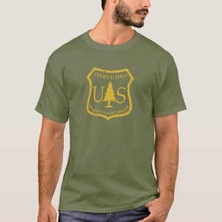 T-shirt Département de style de Service Forestier de pièce